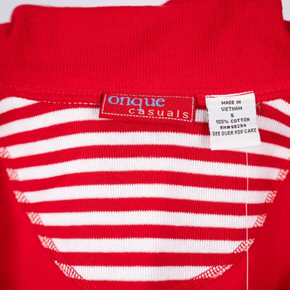 Vintage Nautical Theme Cardigan Jacket SMALL Anchor Buttons Cruise Ship Travel - Picture 10 of 10